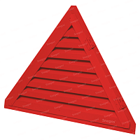 Вентиляционная решетка накладная треугольная с открыванием 